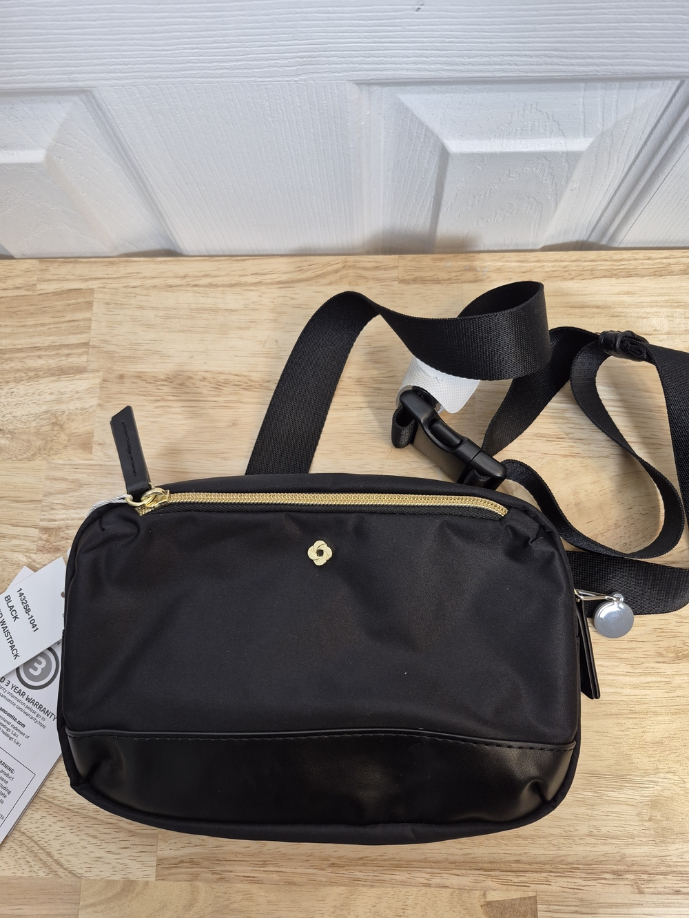 Samsonite Mobile Solutions RFID Crossbody Waist Pack Black Travel Fanny Pack NWT